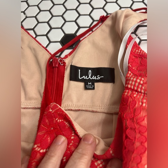 Lulus avianna cutout lace dress size medium - Picture 7 of 11